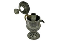 Kashmiri Samovar Tinned Copper Hot Water Jug Antique Islamic Middle Eastern