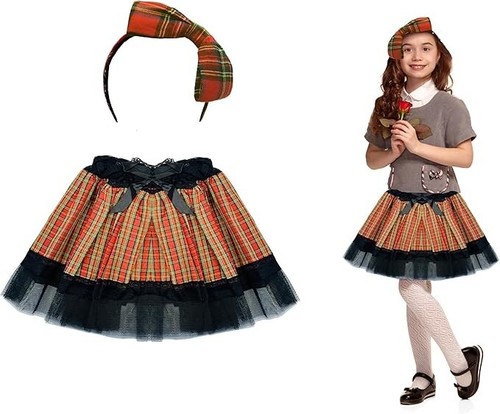 Kids tartan tutu trimming with - tutu,