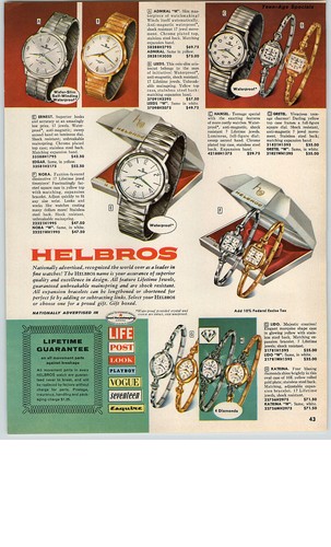 1964 paper benrus waltham - paper,