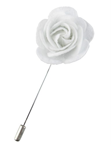 Men lapel white felt fabric - lapel,
