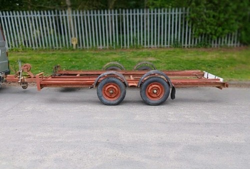 Car transporter trailer twin - trailer,