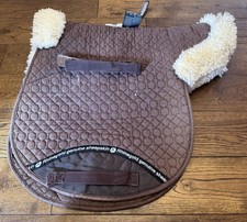 Rhinegold Merino Wool Cob Size Brown Numnah Natural Wool