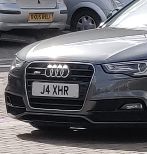 Number plate xhr - number, j4