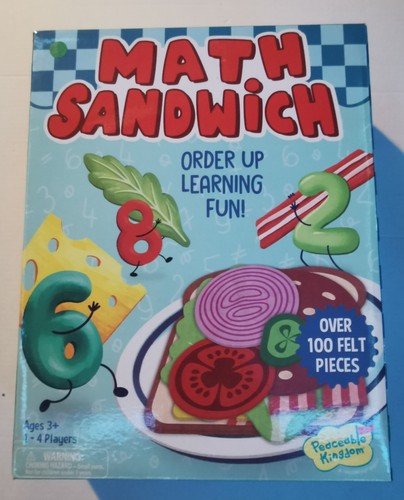 Math sandwich board game - board, order