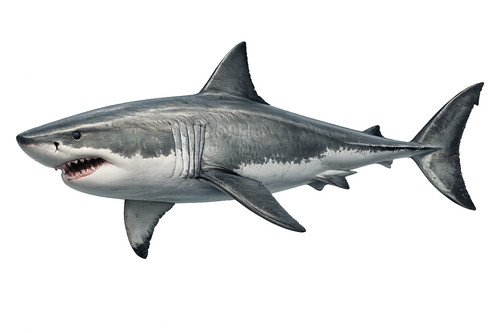 Great white shark fish self - shark,