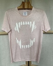 Zoe Karssen pink linen t shirt top S