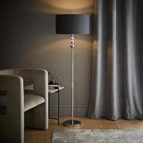Chrome floor lamp large fabric - lamp,