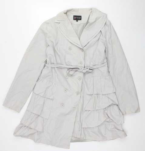 Tsega womens grey trench coat - womens,