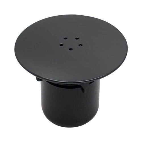 Black shower waste drain cap - shower,