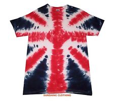 T Shirt,  Tie Dye UK, Union Jack, hand crafted in the UK