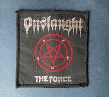 Vintage Onslaught The Force Cloth Badge Patch heavy metal Rock Music Band