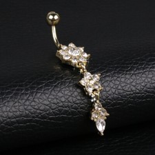 Flower Belly Button Piercing