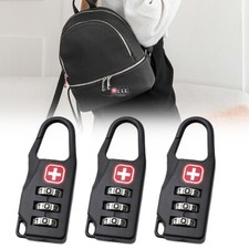 3X luggage Combination Padlock steel Locker 3 Digit Gym Travel Suitcase