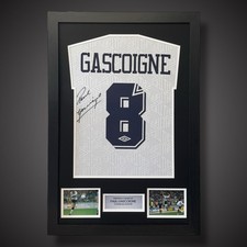 Paul Gascoigne Hand Signed And
