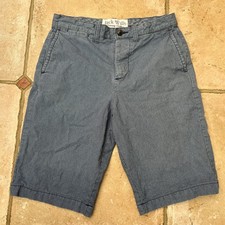 Jack Wills - Men's Blue/White PinStripe Chino Shorts Button fly - Size UK 30