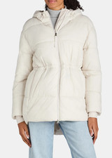 Ozark Trail Womens Jacket Hooded Puffer  Khaki Safari Size XL (16-18)