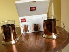 La Cafetiere Copper Coffee Mugs, Set of 2, Stainless Steel 250 Ml