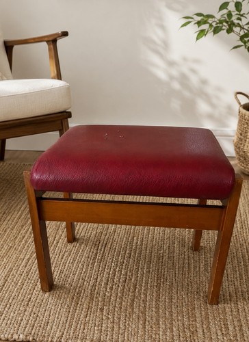 Retro adjustable footstool - adjustable,