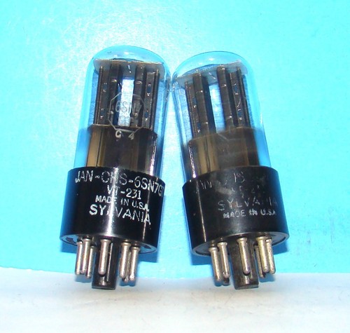 6sn7gt 231 sylvania hole - sylvania,