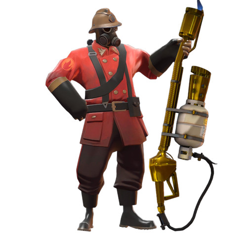 Team fortress pyro vinyl car - 2,