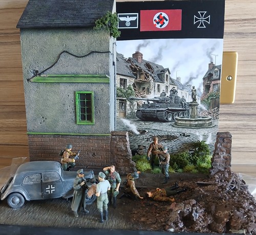 Wwii military street - 1/35,