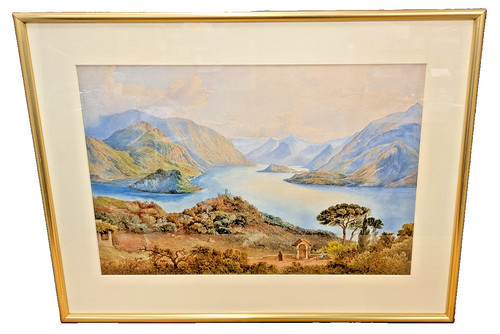 Vintage antique watercolour - antique,