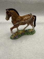 Horse Trinket Box Jeweled