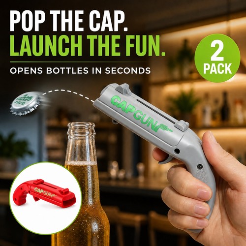 Cap gun bottle opener - cap,