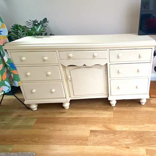 Beige painted wooden - beige,