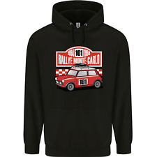 Rallye Monte Carlo Mini Rally Car Mens 80% Cotton Hoodie