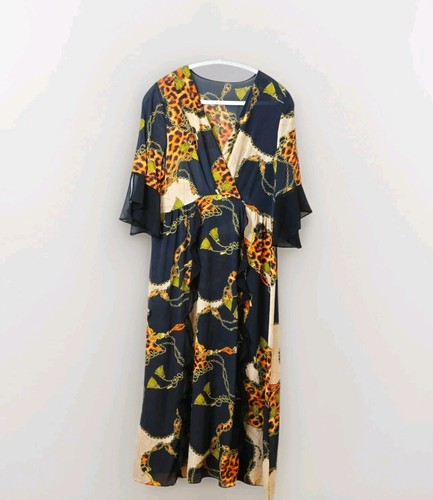 Vintage leopard print silk - print,