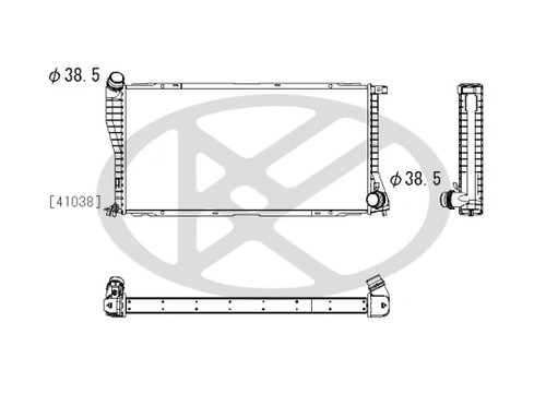 Radiator engine cooling fits - engine,