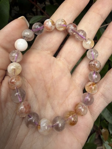 Ametrine 8mm beaded - ametrine, bracelet