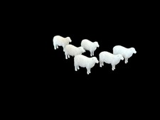 oo gauge model railway Sheep x6