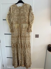 Gold South Asian Wedding/occasion Dress Size L