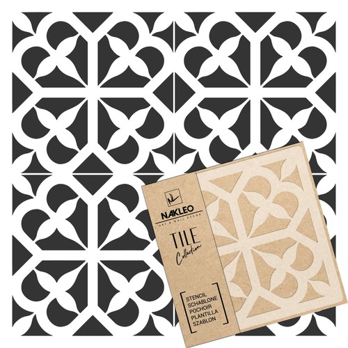 Reusable plastic tile stencil - plastic,