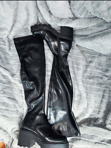 Primark black faux leather - black,