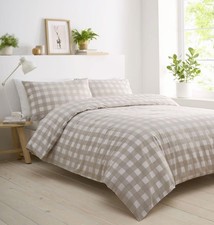 Gingham bedding duvet set