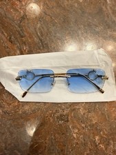 Big C Diamond cut Blue Lens