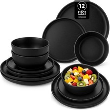 vancasso Black Dinner Set for