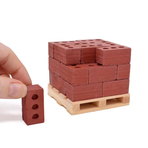 Dolls house red bricks - dolls,