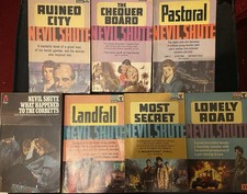 7 Nevil Shute Vintage Book Bundle - PAN Paperback Books - 1960’s Inc 1st Ed
