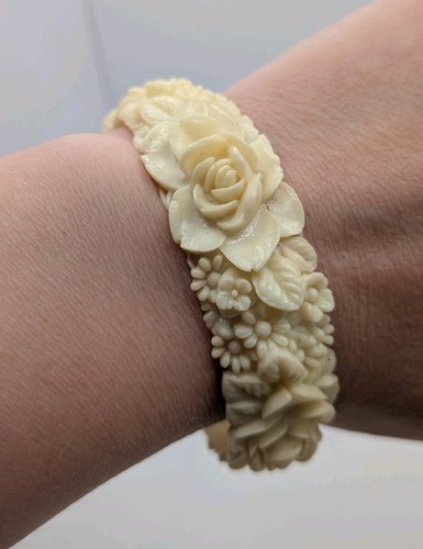Vintage celluloid bangle - celluloid,