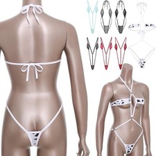 UK Women Extreme Micro Swimsuit Sexy One Piece Swimwear Monokini Bikini Lingerie