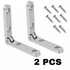 Silver Alloy 90 Degree Hinges
