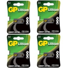 4 x GP CR123 Lithium 3V Photo