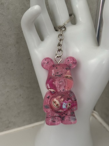 Handmade resin bear - , keyring
