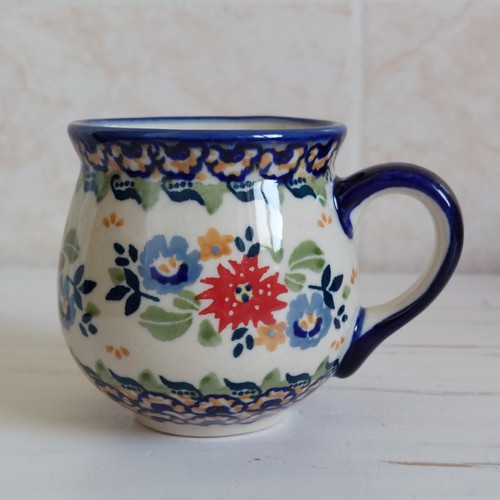 Polish pottery bubble mug - pottery,