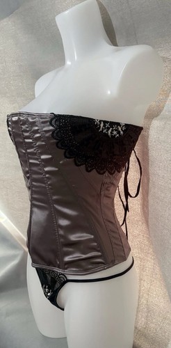 Madame basque corset grey - madame, v