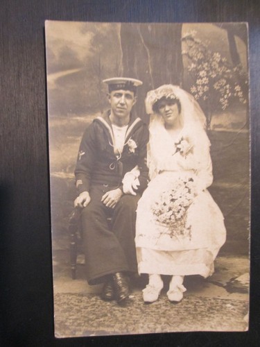 Postcard naval wedding man in - postcard, (man